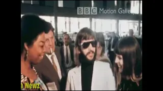 Paul McCartney and Ringo Starr Leave For Mick Jagger`s Wedding May 12th 1971