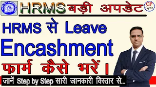 leave encashment in hrms | How to apply for Leave Encashment in HRMS | Leave Encashment Module #hrms