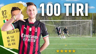 🎯⚽️ 100 TIRI CHALLENGE: BELLA GIANDA (ex MILAN) | Quanti Goal Segnerà su 100 tiri?