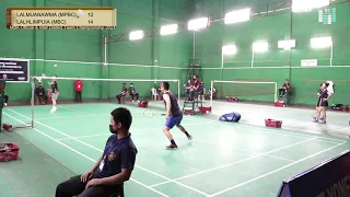 Badminton Mens Single Semi Final | Lalmuanawma vrs Lalhlimpuia | MBA  Official Championship 2021