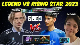 When Legend vs NEW RISING STAR Dota 2 2023 - Topson vs Satanic Mikey 7.34 New Patch