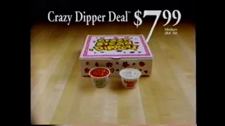 1995 Little Caesars "Crazy Dippers, I always liked dipping things" TV Commercial