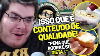 CASIMIRO REAGE: PROVANDO AS 3 COMIDAS DE RUA FAVORITAS DO CAZÉ (RIO4FUN) | Cortes do Casimito