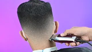 Basic mens haircut - Cara membuat Gradasi 1