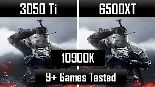 Nvidia 3050Ti vs AMD RX 6500XT | 9+ Games Tested Fps