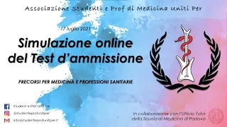 Correzione Simulazione dei Test d'Ammissione in Medicina e Professioni Sanitarie - 17 luglio 2021