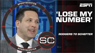 Aaron Rodgers told Adam Schefter to ‘LOSE MY NUMBER!’ 😂 | SportsCenter