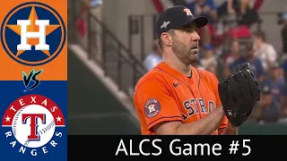 Astros VS Rangers ALCS Condensed Game 5 Highlights 10/20/23