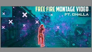 FREE FIRE MONTAGE VIDEO ft.challa || FIRST EVER || #montage #freefire #collection #headshots