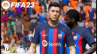 FIFA 23 - Valencia CB vs Barcelona - La Liga Santander 22/23 | PS5 Gameplay