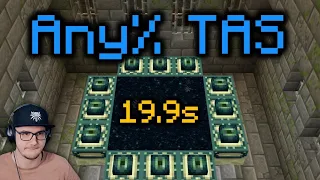 МАЙНКРАФТ за 20 СЕКУНД? Minecraft Beaten in 20 Seconds | TAS Any% Set Seed | Реакция на заказ