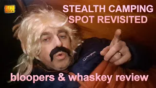 STEALTH CAMPING SPOT REVISITED | Stadium Of Light, Sunderland A.F.C | bloopers & whisky review