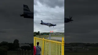 French PC-21 in to land at RAF Northolt