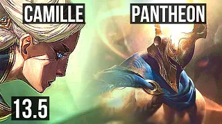 CAMILLE vs PANTH (TOP) | 2.8M mastery, 800+ games, 5/2/6 | KR Master | 13.5