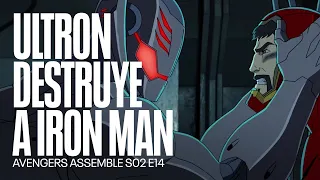 Ultron destruye a Iron Man | Avengers Asssemblev