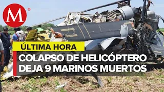 Helicóptero de la Marina cae cerca de Los Mochis; reportan 9 muertos
