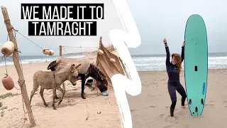 We fell in LOVE with Tamraght and Taghazout in MOROCCO 🇲🇦-FIRST time surfing & meeting with Mor Acro