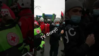 Националисты против канала НАШ. Акция у канала НАШ в Киеве. 5.02.2021 г. #Шарий #ZIK #newsone #НАШ