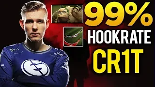 EG vs FNATIC - Cr1t IMBA Pudge 99% Hookrate - CRAZY EPIC Gameplay The International Dota 2 #TI8