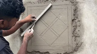 Amazing 3D Wall Design - Cement Send And Design