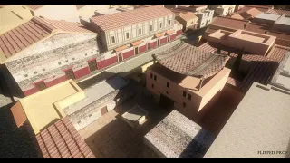 Ercolano ricostruzione didattica 3d Herculaneum the discovered part