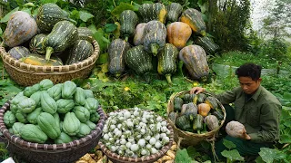 FULL VIDEO: 65 days to harvest pumpkin, corn, sugarcane, white eggplant, bring to the market to sell