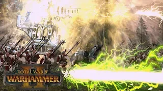 LASER CANNON SHOOTOUT - Skaven vs Empire // Total War: Warhammer II Online Battle