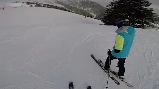 Aussois top to bottom off piste