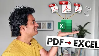 How to Combine PDFs to Excel easily (one or many files)