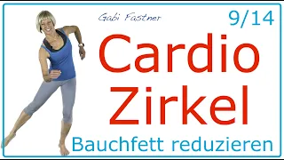 9/14❗️35 min. Cardio -Bauch - Zirkel - Training | ca. 3500 Schritte & 300 Kcal verbrennen