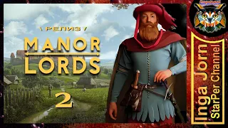 Релиз MANOR LORDS ◽2◽ ОЧЕНЬ неспешное прохождение / Даже вол сбежал