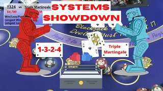 Triple Martingale v 1324 Betting Strategy Battle Round 1!  Is this a Handicap Match?