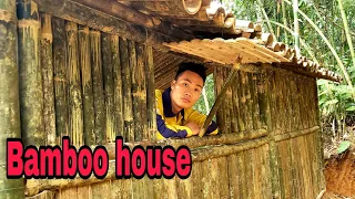 BAMBOO HOUSE : Build my bamboo house off the grid - off grid living | part 2