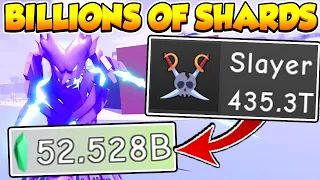 BEST WAY TO TRAIN SLAYER AND GET BILLIONS OF SHARDS IN ANIME FIGHTING SIMULATOR! Roblox