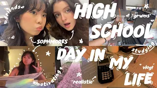 ʚ HIGH SCHOOL DAY IN MY LIFE (sophomore) ɞ⋆⭒˚.⋆get motivated, studying, friends, AP week | chloe eng