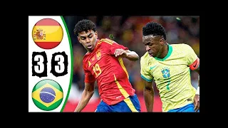 Испания Бразилия 3-3 / Обзор Матча и ВСЕ ГОЛЫ