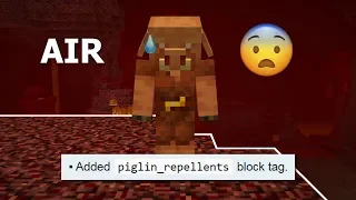 I Made Piglins Scared of Air Blocks... Hilarity Ensued