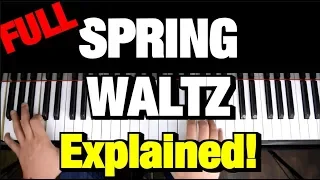 Chopin Spring Waltz - Mariage D’Amour - EASY Piano Tutorial - How to Play Piano Lesson (Complete)