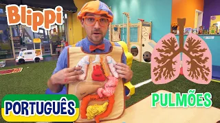 Blippi Visita um Parque Coberto (Whizz) | +Vídeos Educativos para Crianças | As Aventuras de Blippi