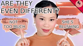 ARE THEY EVEN DIFFERENT? | COMPARING SHADES: NOT TOO MUCH vs. SHE'S BLUSHING, PATRICK TA