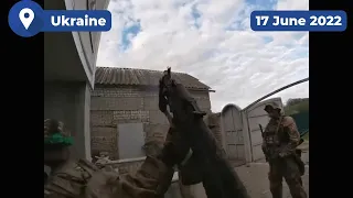 Ukrainian troops launching grenades receiving direct Russian counter-battery fire 🇷🇺🏹🇺🇦