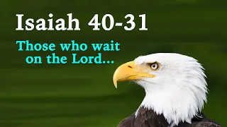 Scripture Isaiah 40 31 | They will soar on wings like eagles