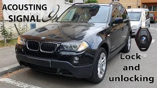 Coding BMW X3 E83 ACOUSTIC signal when lock/unlocking