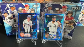 Another round of 2023 Topps Chrome Sapphire.  Boxes 5 & 6 of the case break.