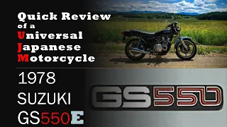A classic UJM  Review -  Suzuki GS550E