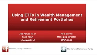 ETFs for investing and retiring