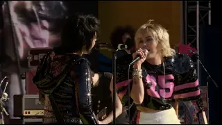 Joan Jett and Miley Cyrus perform at Super Bowl LV