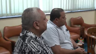 Fijian Prime Minister Voreqe Bainimarama meets the Fiji New Zealand Business Council team.