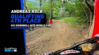 GoPro: Andreas Kolb 4th Place Qualifying in Loudenvielle | 2023 UCI DHI MTB World Cup