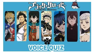 BLACK CLOVER QUIZ - Can You Guess Voice Anime Characters Black Clover🍀
